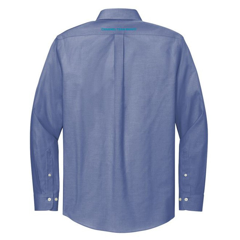 Brooks Brothers® Wrinkle-Free Stretch Pinpoint Shirt - Cobalt Blue