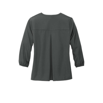 Mercer+Mettle™ Women's Stretch Crepe 3/4-Sleeve Blouse - Anchor Grey