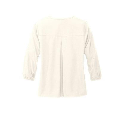 Mercer+Mettle™ Women's Stretch Crepe 3/4-Sleeve Blouse - Ivory Chiffon