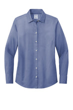 Load image into Gallery viewer, Brooks Brothers® Women’s Wrinkle-Free Stretch Pinpoint Shirt - Cobalt Blue
