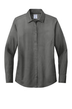 Load image into Gallery viewer, Brooks Brothers® Women’s Wrinkle-Free Stretch Pinpoint Shirt - Deep Black
