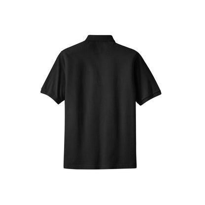 Port Authority® Heavyweight Cotton Pique Polo - Black