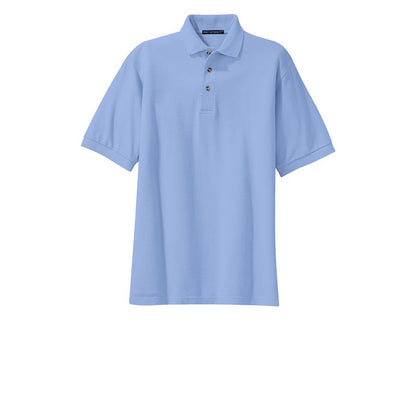 Port Authority® Heavyweight Cotton Pique Polo - Light Blue