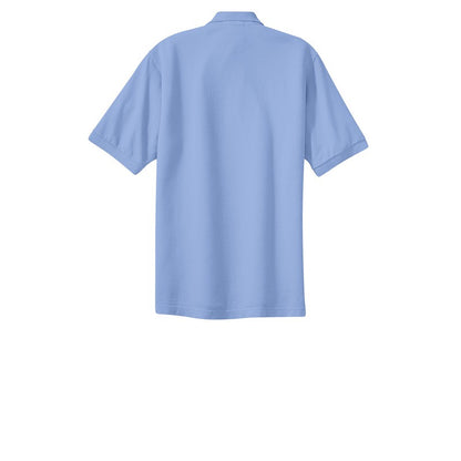 Port Authority® Heavyweight Cotton Pique Polo - Light Blue